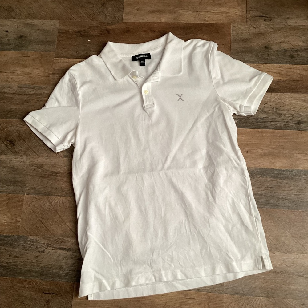 Express White Polo Shirt